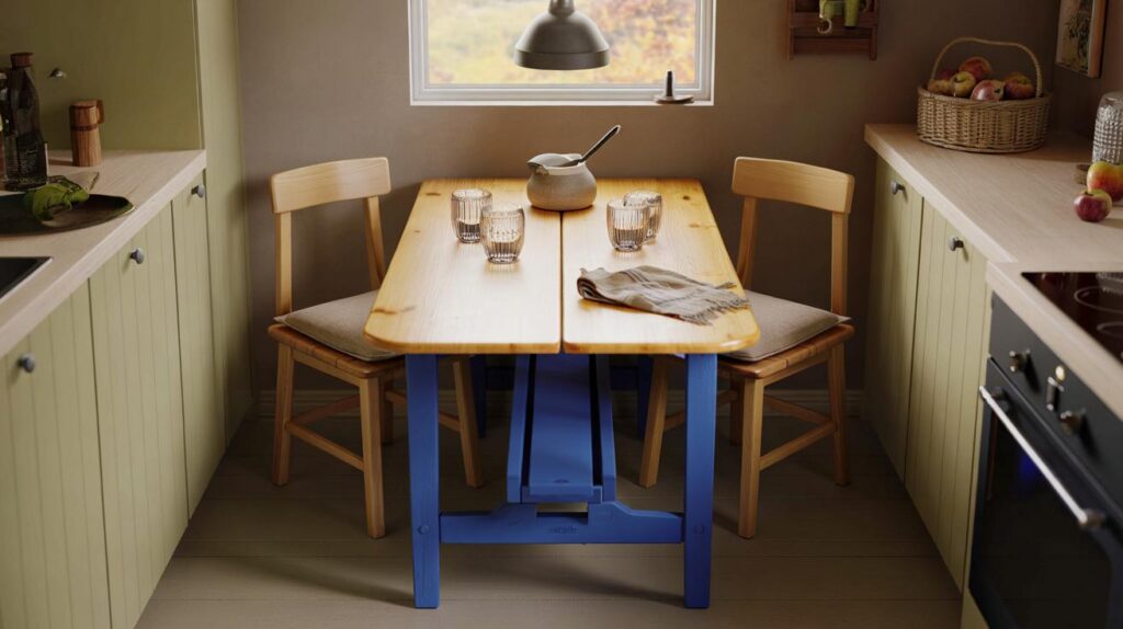 IKEA’s £199 pine drop-leaf table seats 4, folds to 78.7cm: are you missing your small-space fix?