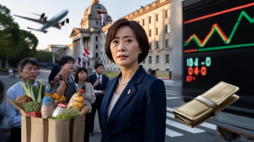 Japan’s first woman PM at last: will Sanae Takaichi’s 237–125 win lift your wages as prices bite?