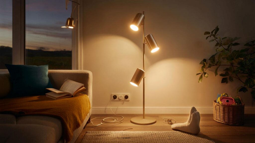 Lidl’s £29.99 Livarno Home LED floor lamp lands 16 October: 3 spotlights, 1.8m lead — will you buy?