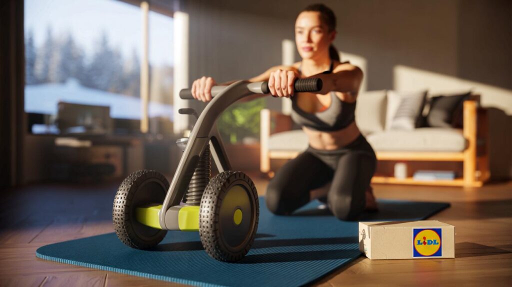 Lidl’s €16.99 ab wheel promises a flatter belly with no gym: will 10 minutes and 4.6/5 sway you?