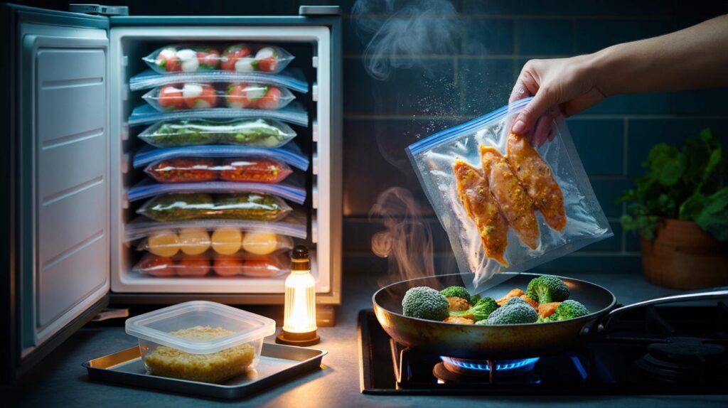 Meal prep for busy weeks with freezer-friendly recipes that cut cooking time in half