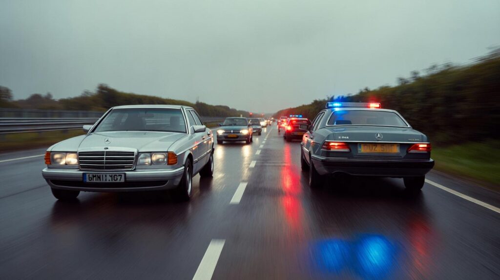 Mercedes driver fined after hogging outside lane for FIVE miles