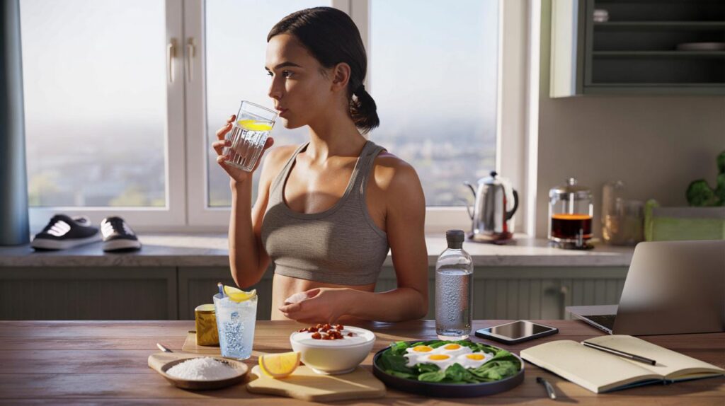 Morning routines for productivity including hydration hacks and quick energy boosters