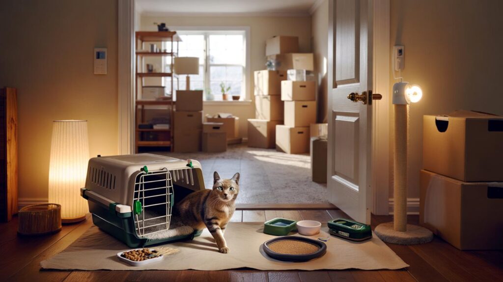 Moving house with your cat this winter : four proven steps, 3 room zones and 72 hours you must nail