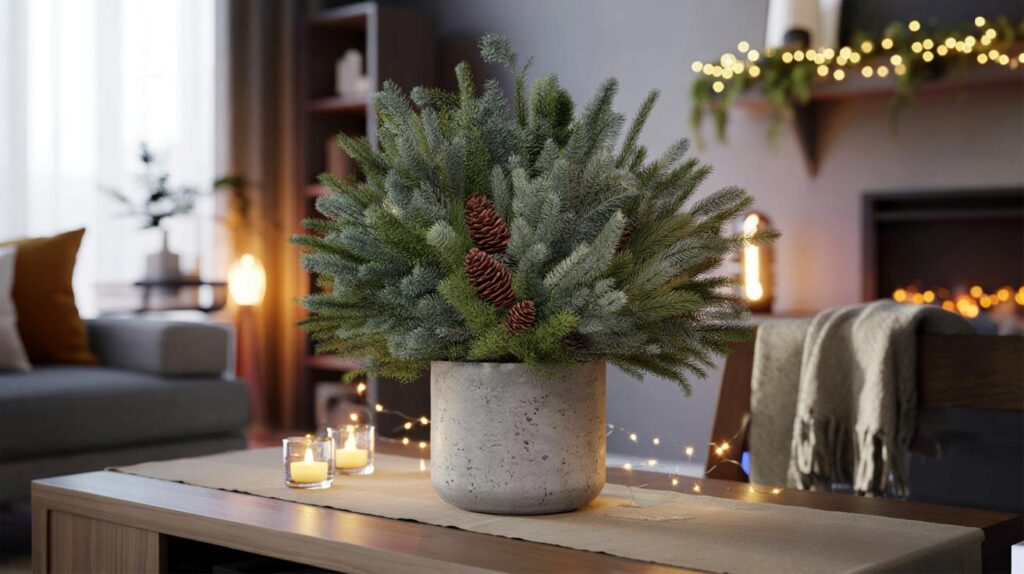 M&S £30 winter arrangement in concrete pot: will 47cm of cosy greenery save you £120 by Christmas?