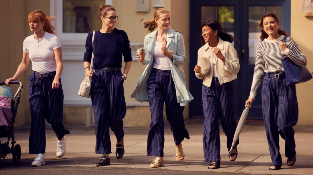 M&S £45 striped trousers tested by 7 busy parents: will they save you 10 minutes on school runs?