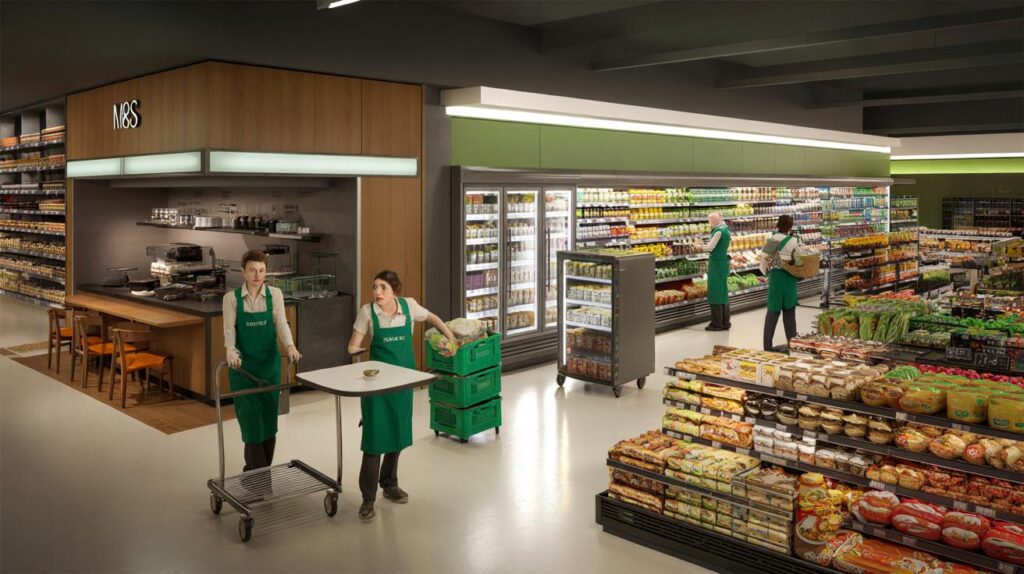 M&S to axe 11 in-store cafes in £300m shake-up: will your local food hall lose seats or gain aisles?