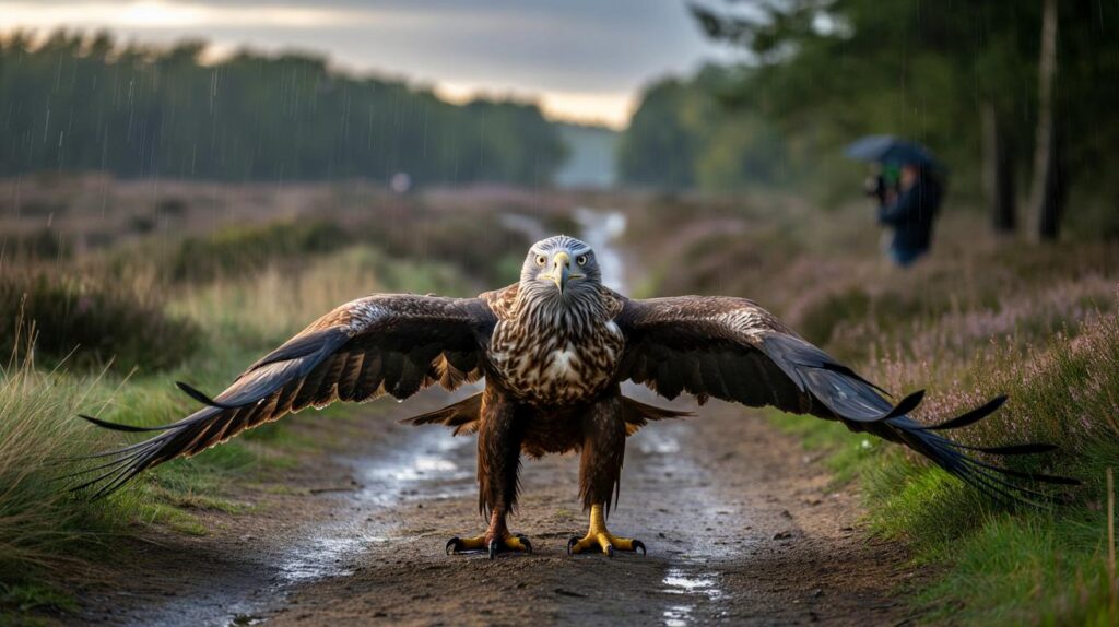 New Forest rain shock: did you walk under the UK's biggest raptor with a 2.5m wingspan for 5 minutes?
