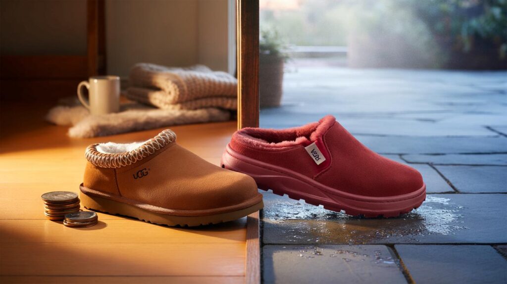 Next £28 suede slippers vs Ugg Tasman: will you save £72, or regret it after 114 reviews today?