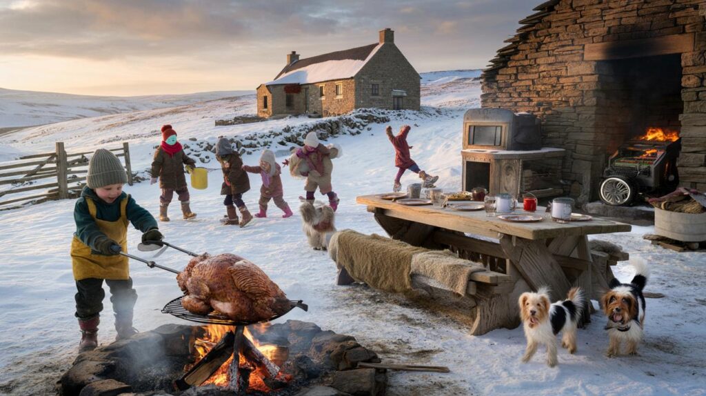 Nine kids, a 40lb turkey and a broken oven: could your Christmas survive Amanda Owen’s rules?