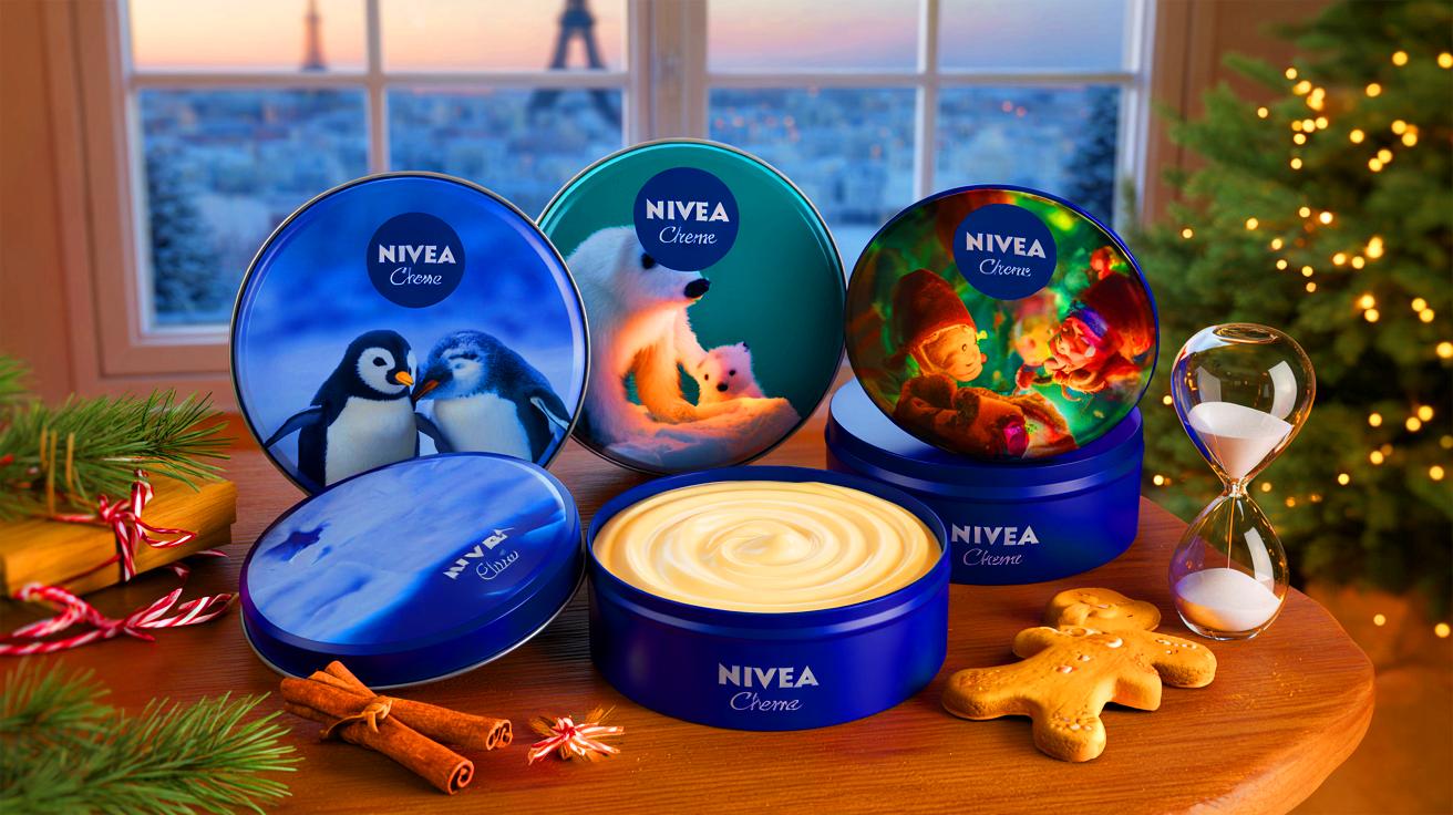 Nivea's 4 blue tins for christmas 2025 drop october–december: can