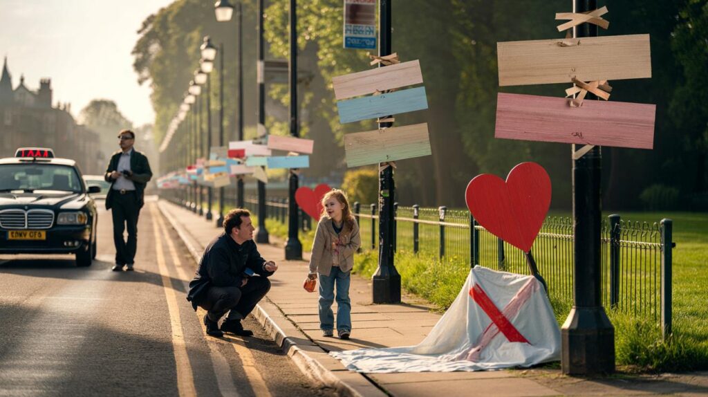 Nottingham road gets 10 'we are kind' signs over 160m after St George’s flags: what do people think?