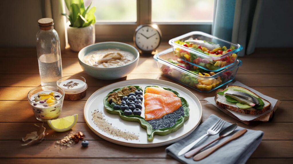 Nutrition for mental health with brain-boosting foods and meal timing tips