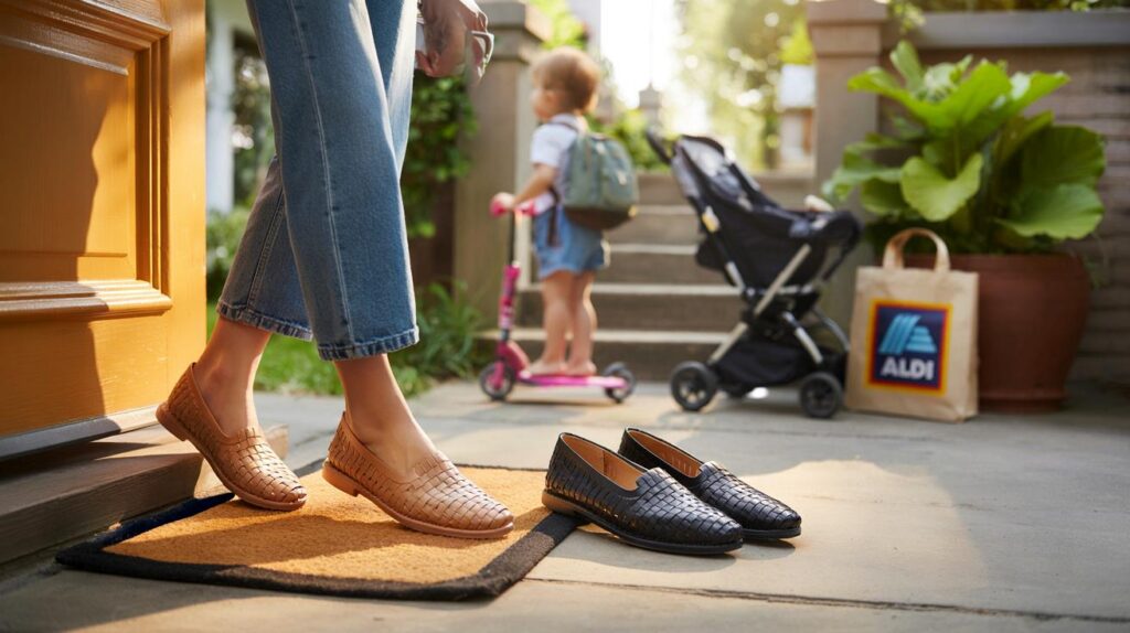 Parents, can you resist Aldi’s £7.99 woven flats: 2 colours, under £10, designer look without sting?