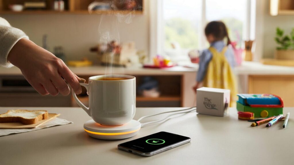 Parents, is your tea cold by 9am? the £35 The Range mug keeps it at 55°C and charges your phone