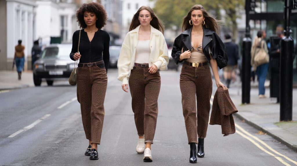 Parents, shoppers, brace yourselves: are £26 chocolate leopard jeans in 3 lengths the shape to try?