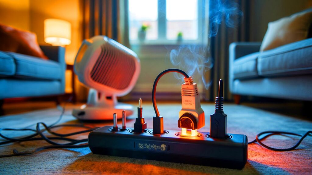 People keep doing this: are you plugging a 2,500 W heater into a 13 A strip near 3,000 W today?