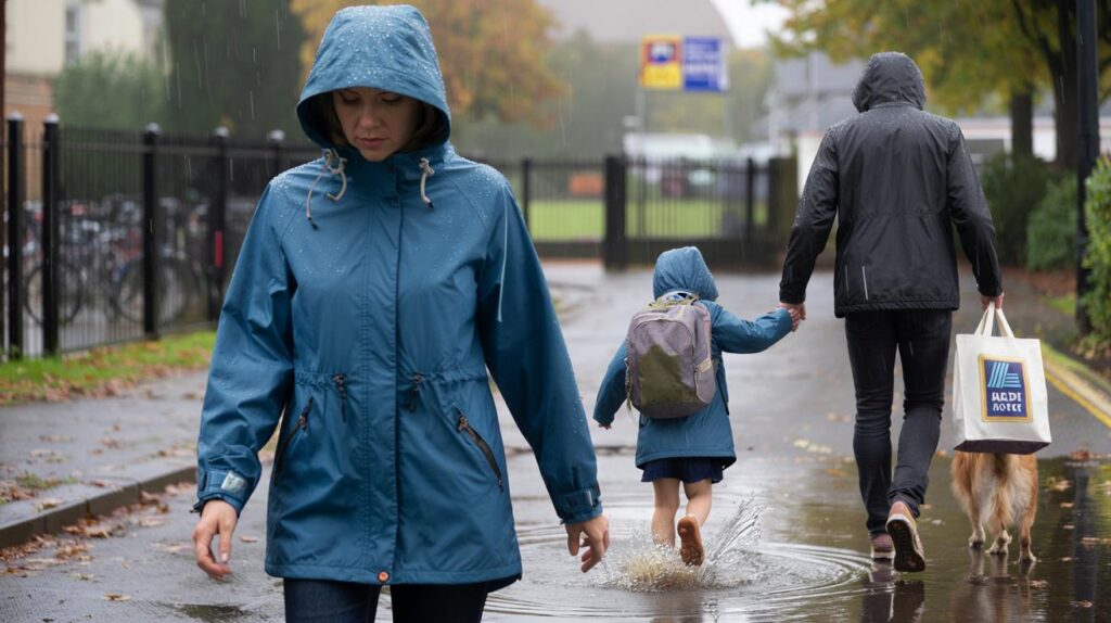 Rain for school runs as Aldi’s £12.99 jacket lands 25 September — 6 sizes, 2 colours, you in?