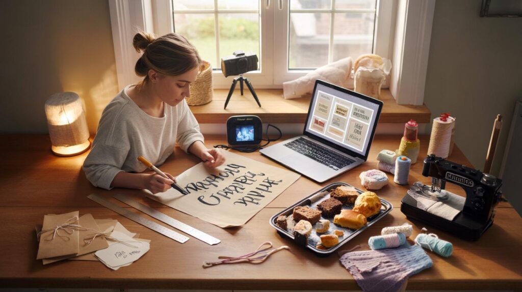 Side hustle ideas for creative mums turning hobbies into income streams from the comfort of home