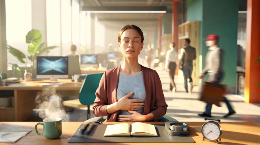 Simple breathing exercises to reduce office stress and stay focused throughout the workday