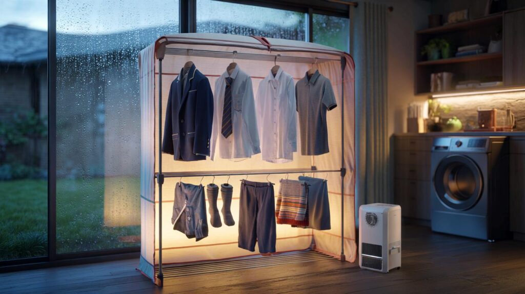 Soaked school uniforms again? Lakeland’s heated airer dries 15 kg for 9p an hour: will you switch?