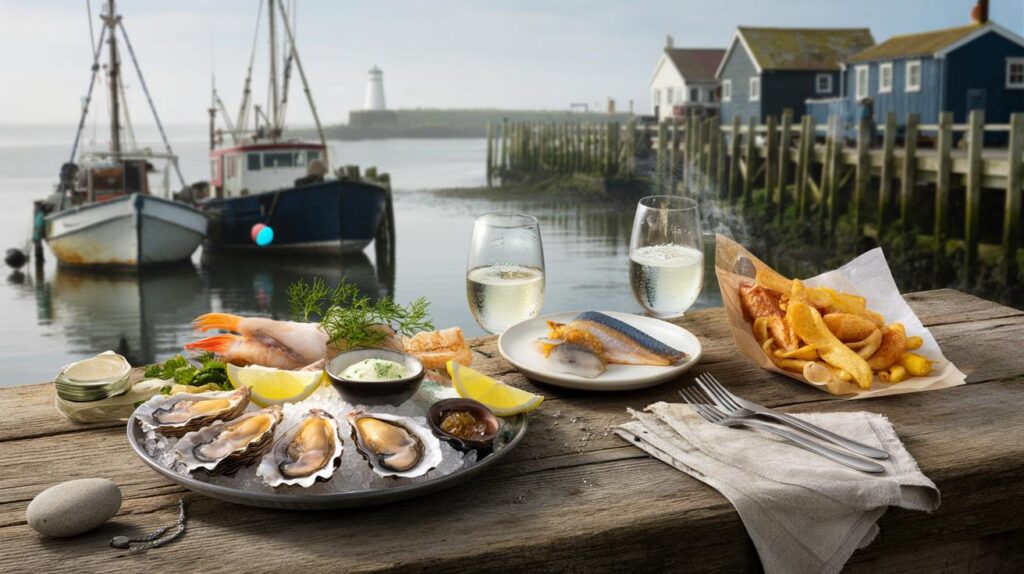 Southwold’s Sole Bay Fish Company in UK beach list: will you try a 2-person platter by the harbour?