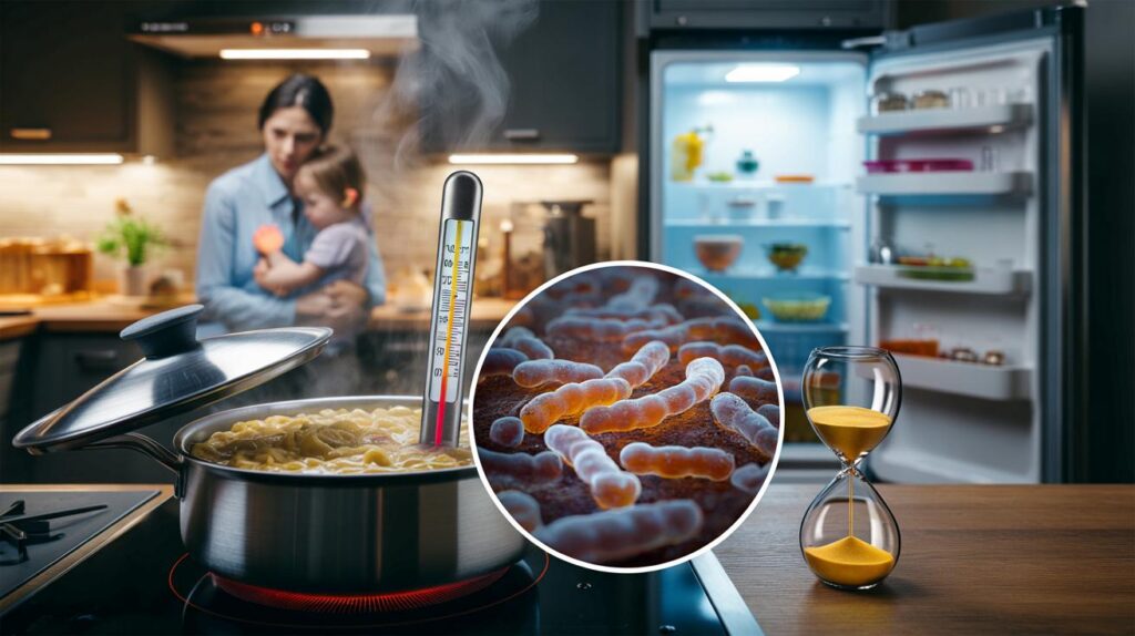 Stop leaving dinner out: your 2-hour wait lets bacteria boom from 8–63°c and sends families sick