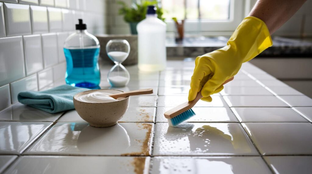 Stop using bleach on grout: 1 kitchen staple makes it 43% brighter in 10 minutes — do you use it?