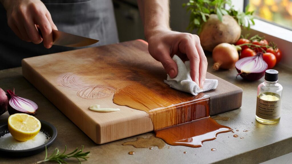 Stop wrecking your chopping board: are you missing this 2-minute, £3 trick that blocks stains and germs?