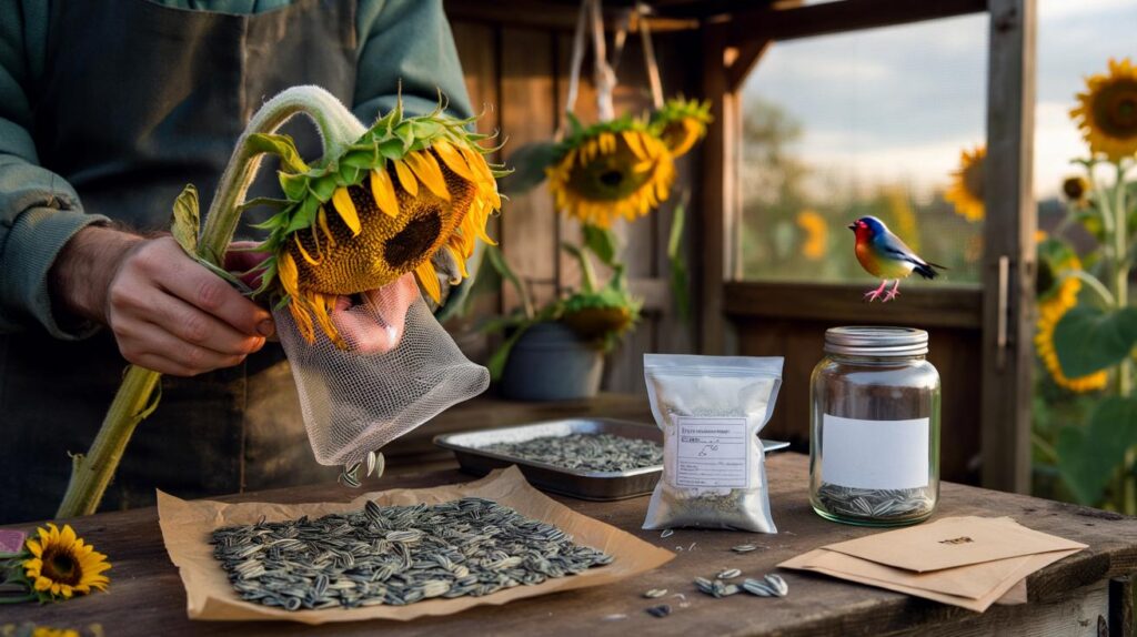 Sunflower seeds for next year: how to harvest and store them properly