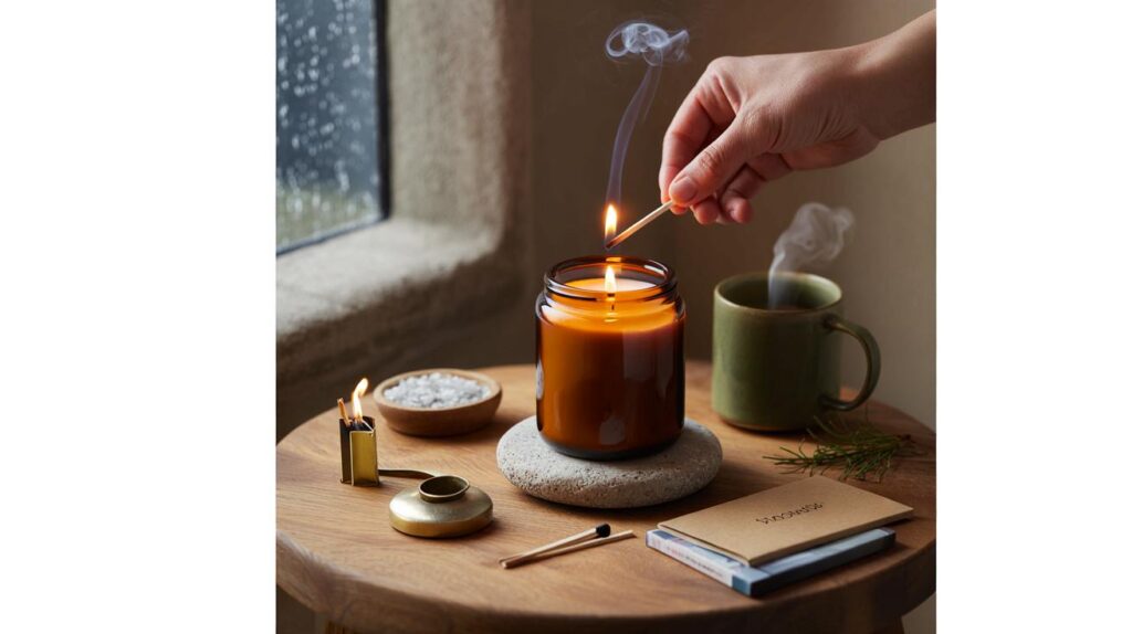 The candle ritual that makes your space feel grounded