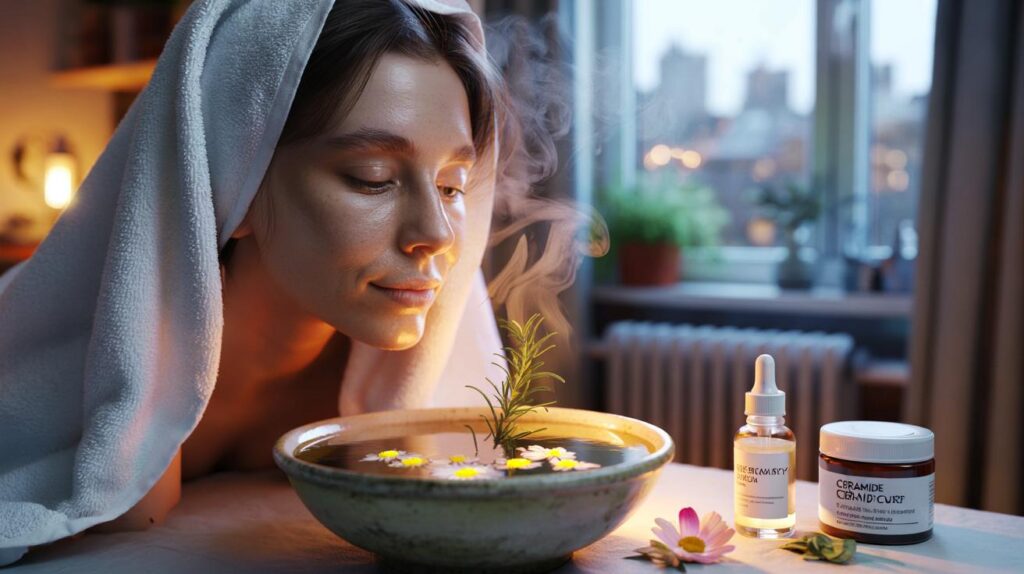 The herbal steam that saves your skin from heating damage