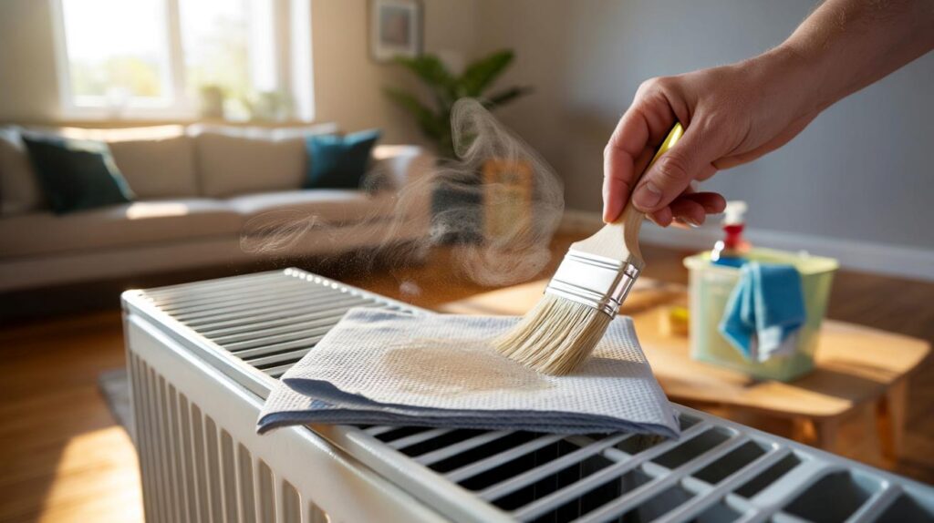 Tired of coughing at switch-on? the £1 paper towel hack that traps 92% of radiator dust in minutes
