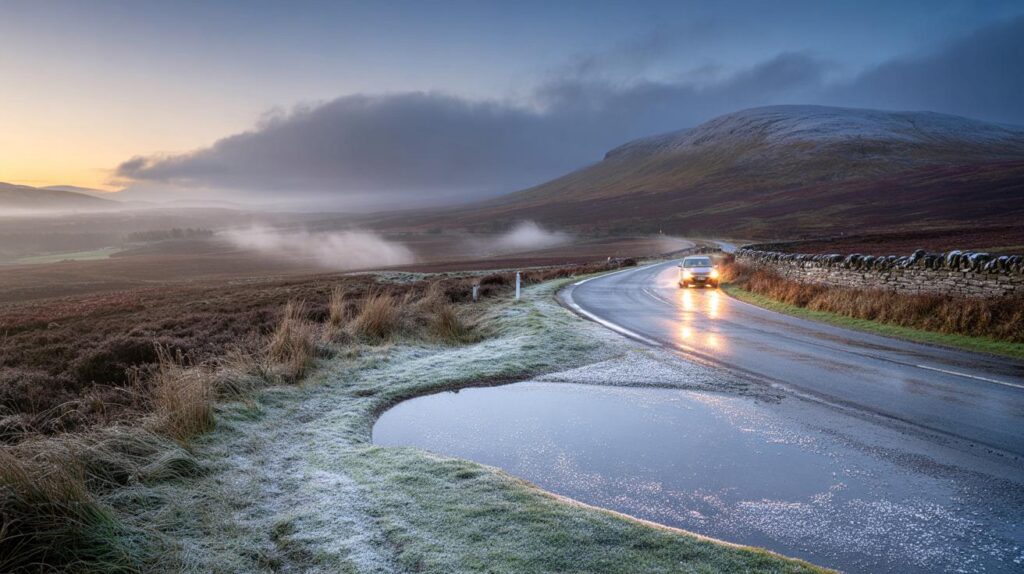 UK weekend cold snap: will you wake to flakes? 0c lows, 3 scottish counties face Sunday flurries