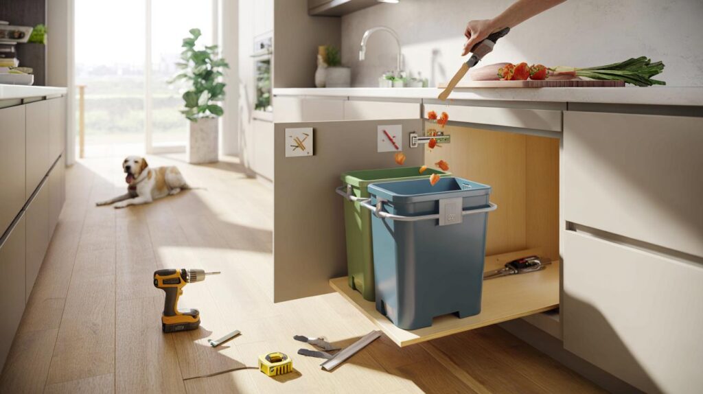 Why a pull-out bin keeps your kitchen cleaner: and how to install one easily