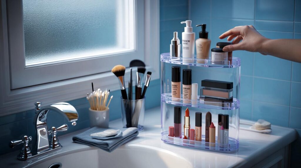 Why a rotating make-up organiser can totally change your morning routine
