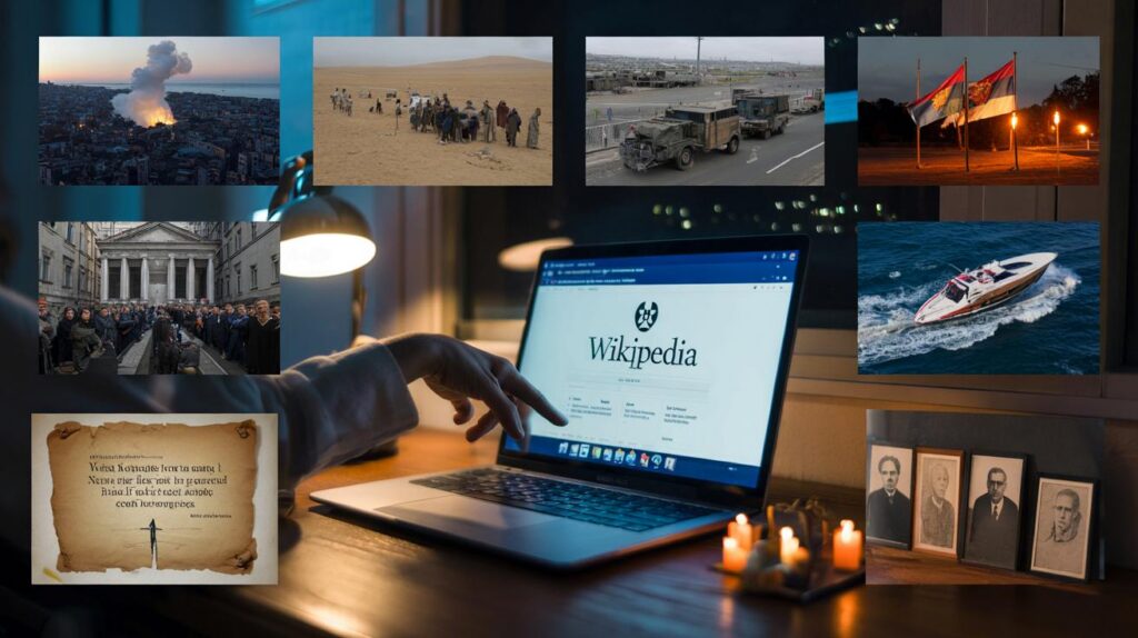 Wikipedia’s front page at 9pm: 6 conflicts, 14 obituaries—are you reading history or writing it?