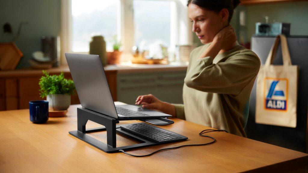 Working from home on a sore neck? Aldi’s £12.99 laptop riser could save your back and £7+ today