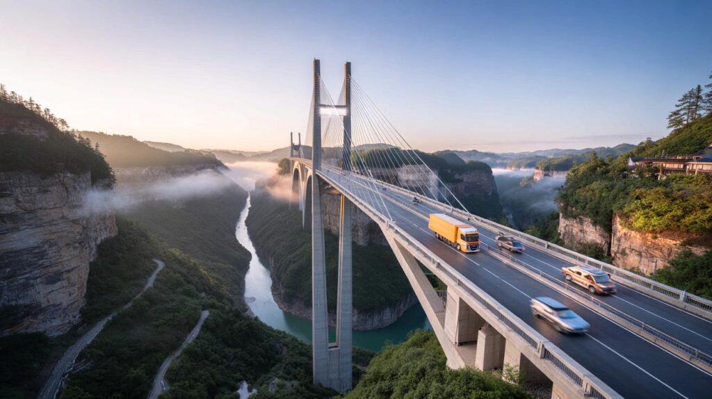 World’s highest bridge now open – slashes journey time from 2 hours to 60 seconds