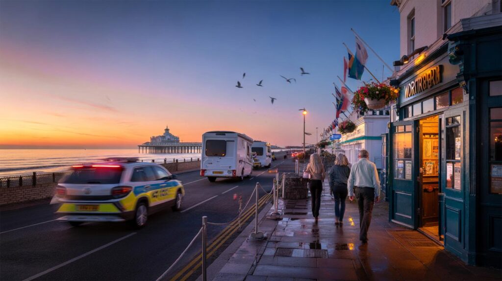 Worthing seafront motorhomes move on overnight: 4 pubs scrap safety plans so you can head out