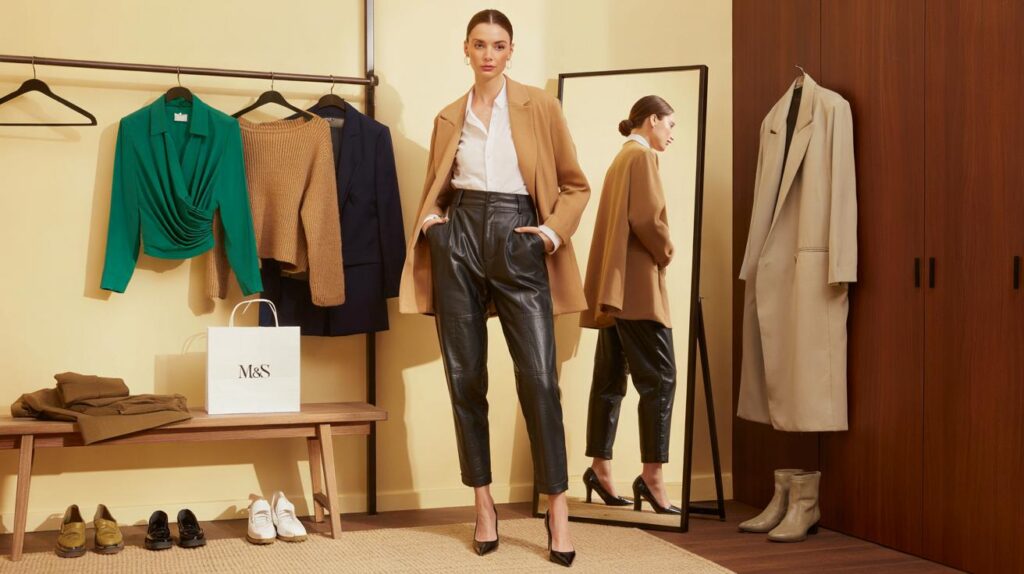 You, £40 and a wardrobe reset: are M&S’s ‘leather look’ barrel-leg trousers the 2025 must-buy?