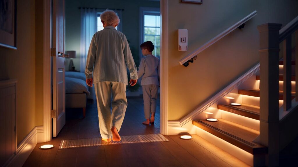 You and your parents on midnight trips: three sensors, seven seconds, and 42% fewer falls?