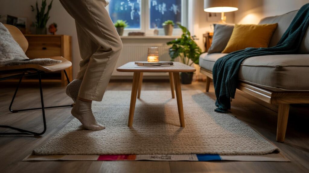 You asked for value : 115 × 175 cm rug at Action for €19.95, warmer floors on a €20 budget today