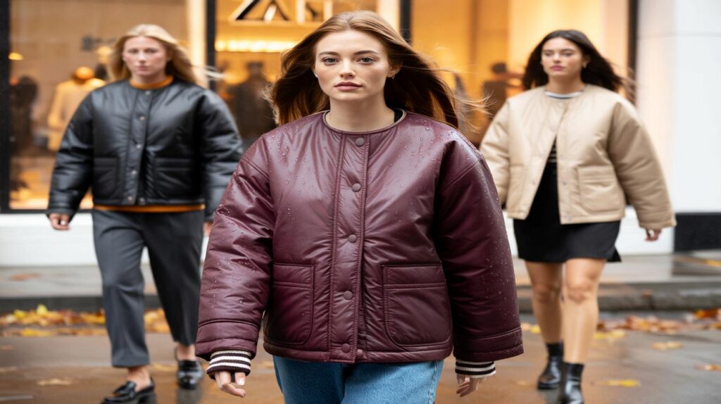 You can get this £35 Zara quilted jacket today: will you be 1 of 3 choosing the burgundy shade?