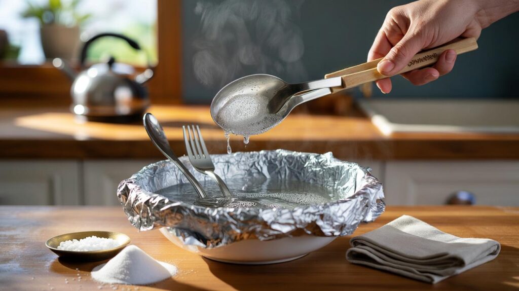 You could save £25 on polish: 15-minute aluminium foil trick revives your silver with 500ml water