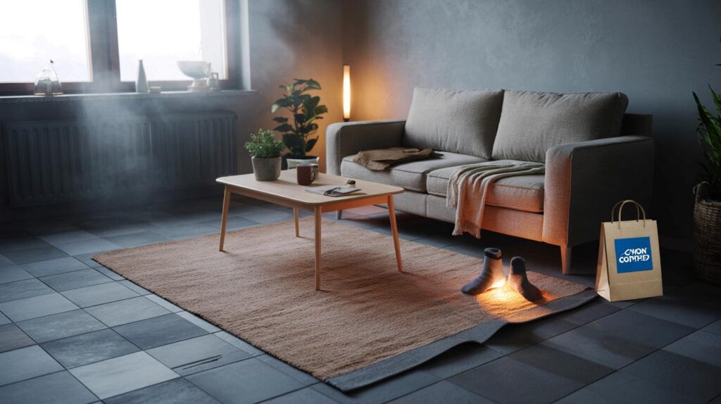 You on a tight budget this winter: will ACTION’s €19.95, 115 x 175 cm, 100% recycled rug tempt you?