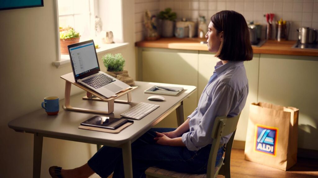 You spend 8 hours hunched daily as Aldi’s £12.99 laptop riser could save your neck and £25 this week