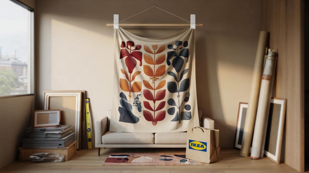 You spent £120 on frames last year, but this £8 IKEA tapestry cuts the faff: will you swap today?