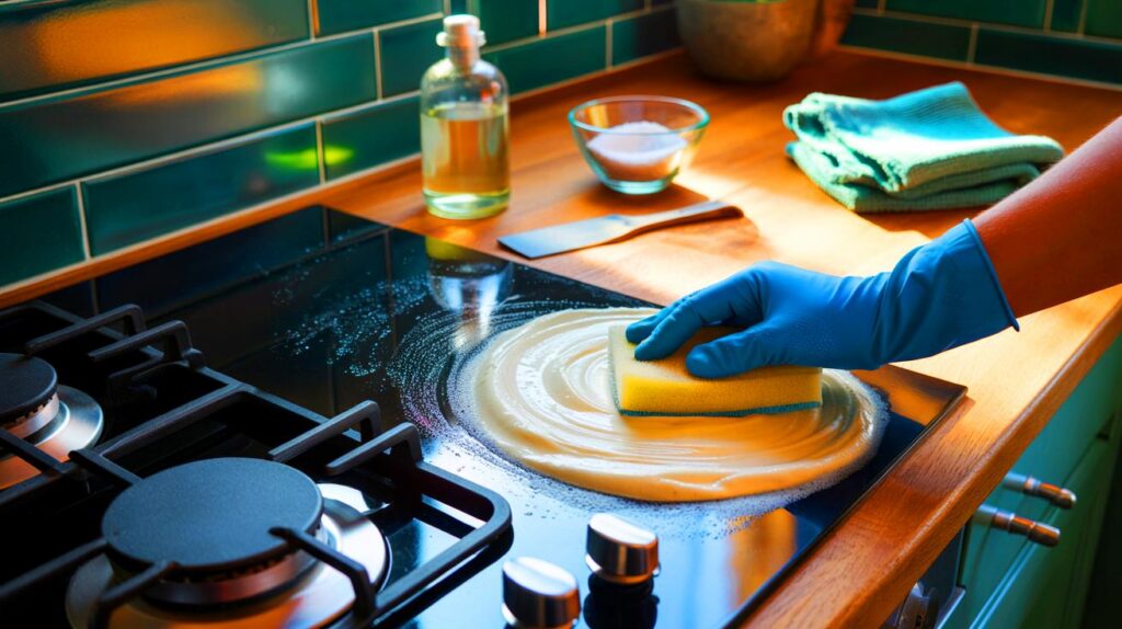 You, your hob and 10 minutes: the £1 salt-and-vinegar trick that banishes grease without scratches