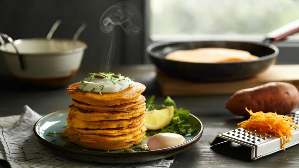 Your £5 midweek rescue: 8 sweet potato savoury pancakes in 20 minutes — can dinner get softer?